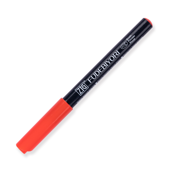 Kuretake Zig Fudebiyori Brush Pen - Red 020 - Stationery Pal