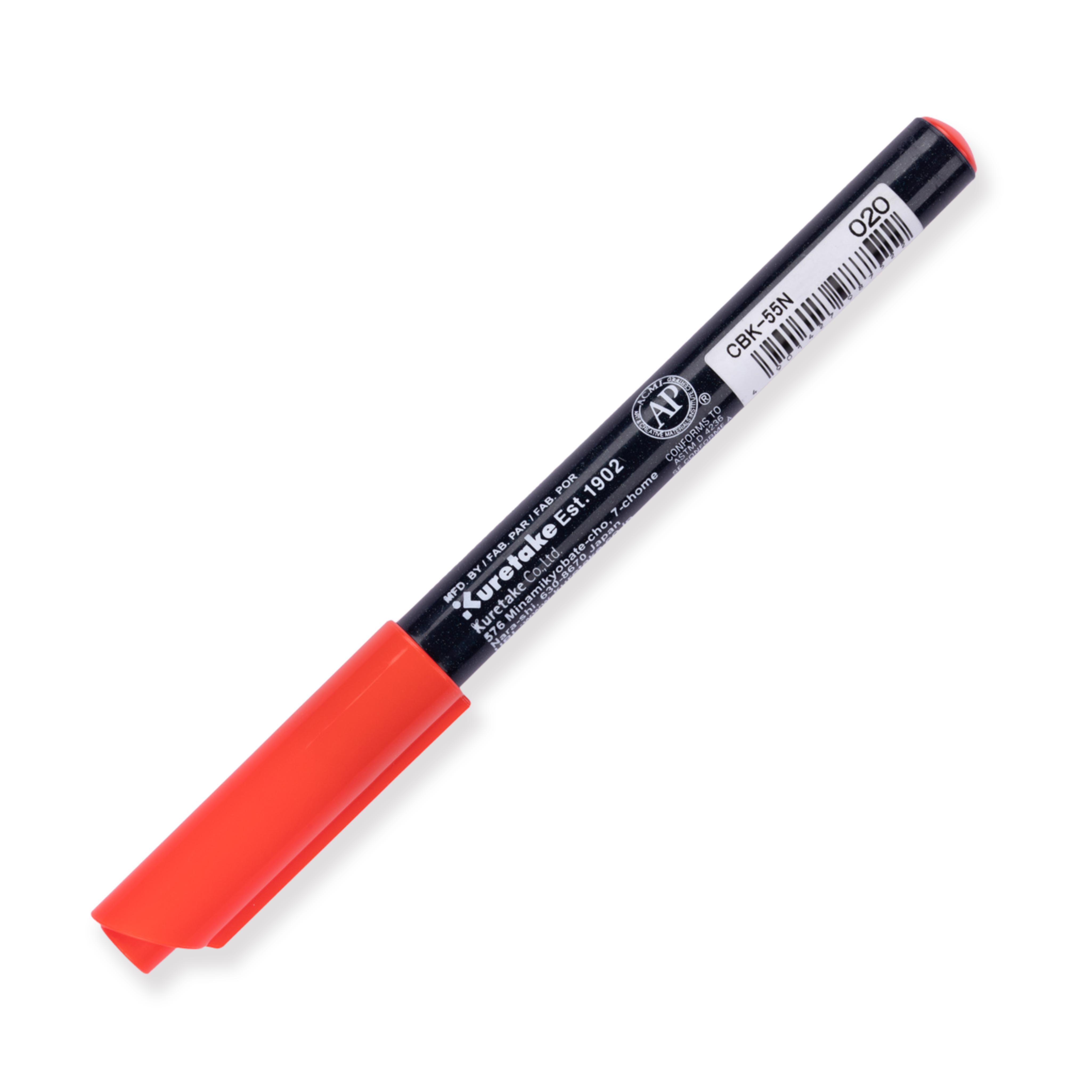 Kuretake Zig Fudebiyori Brush Pen - Rojo 020
