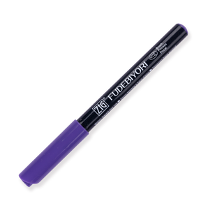 Kuretake Zig Fudebiyori Brush Pen - Violet 080 - Stationery Pal