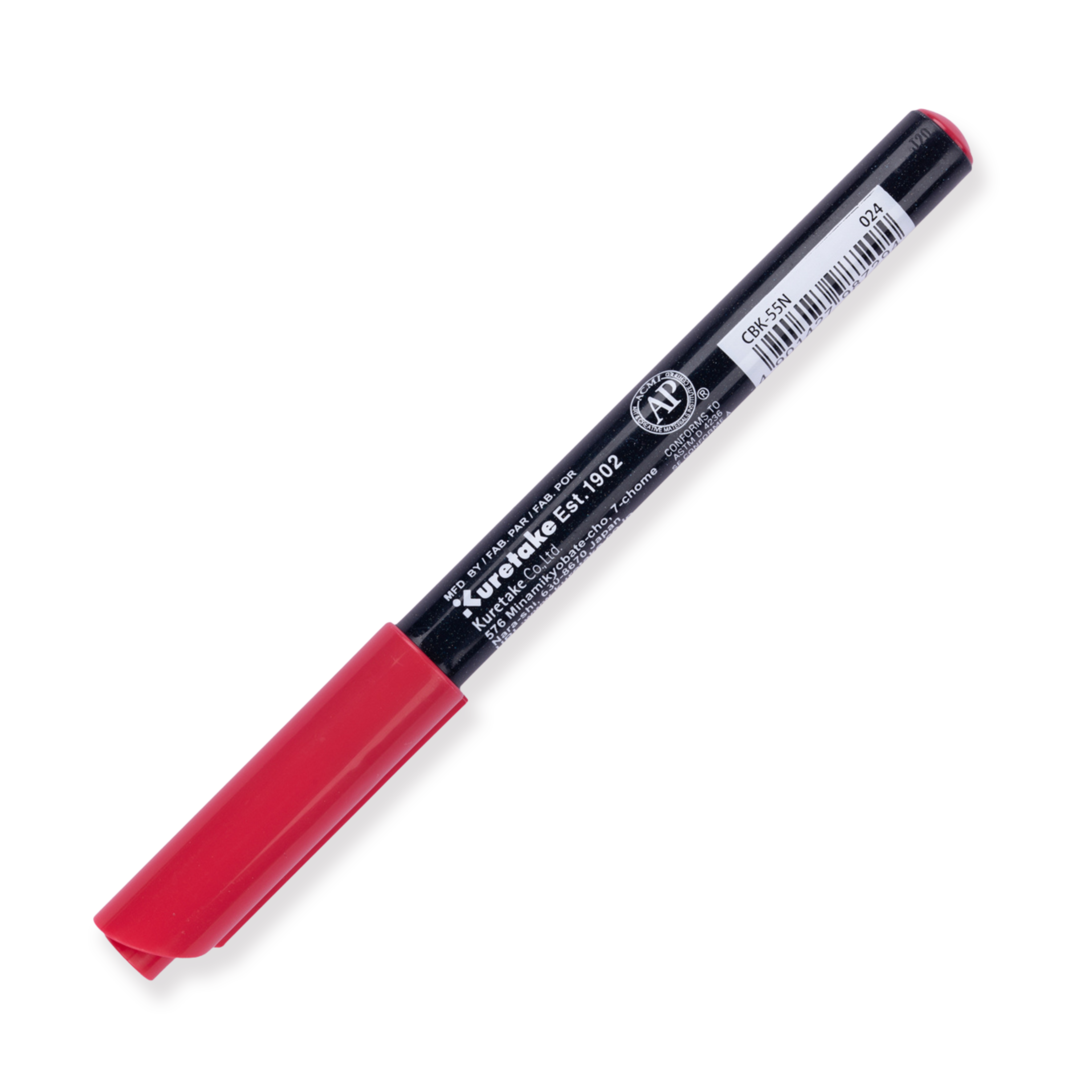 Kuretake Zig Fudebiyori Brush Pen - Wine Red 024