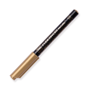 Kuretake Zig Fudebiyori Metallic Brush Pen - Gold 101