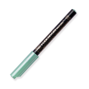 Kuretake Zig Fudebiyori Metallic Brush Pen - Green 121