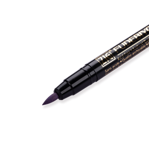 Kuretake Zig Fudebiyori Metallic Brush Pen - Violet 124