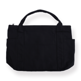 Large Capacity Multi-pocket Tote Bag - Black - Stationery Pal