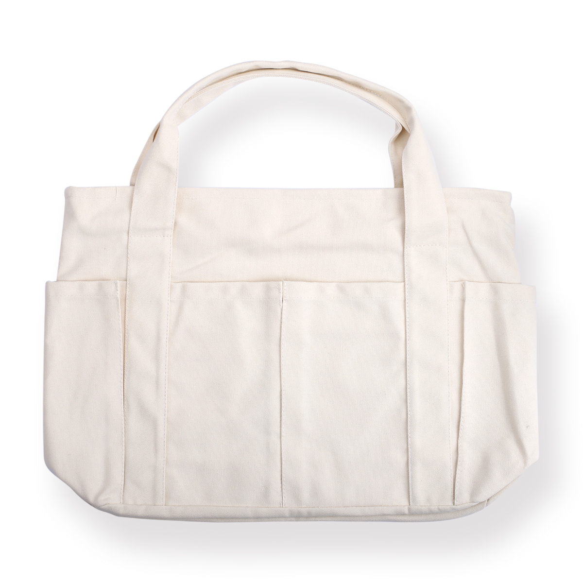 Large Capacity Multi-pocket Tote Bag - White
