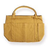 Large Capacity Multi-pocket Tote Bag - Yellow - Stationery Pal