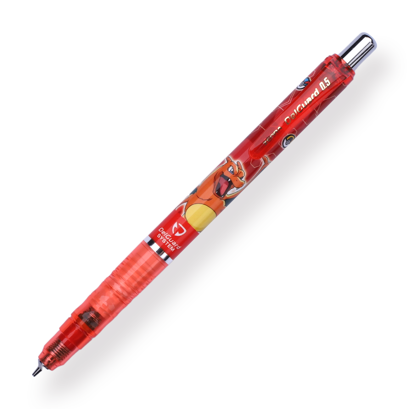 Zebra Delguard x Pokémon Limited Edition Mechanical Pencil - 0.5mm - Charizard Red - Stationery Pal