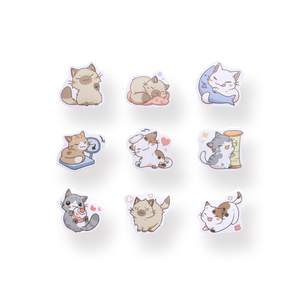 Little Chibi Cat Stickers - Stationery Pal