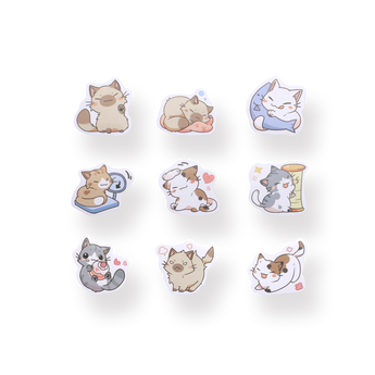 Little Chibi Cat Stickers - Stationery Pal