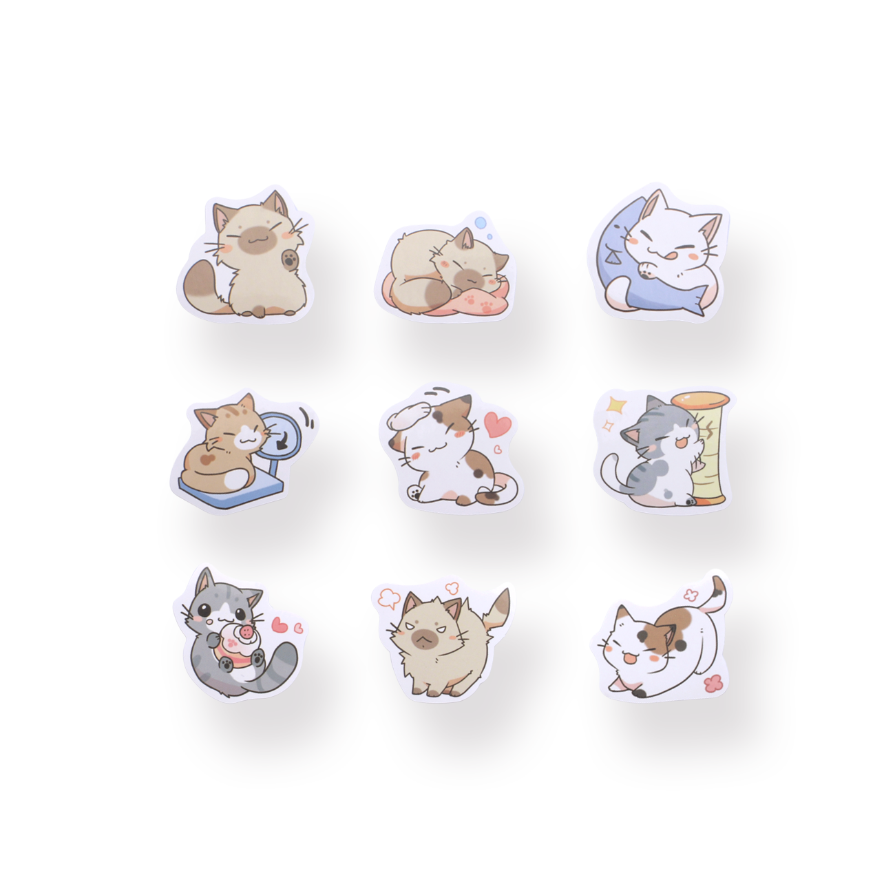 Little Chibi Cat Stickers - Stationery Pal