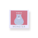 Little Monster Bookmark - Blue - Stationery Pal