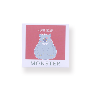 Little Monster Bookmark - Blue - Stationery Pal