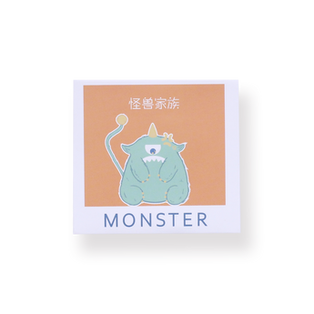 Little Monster Bookmark - Green - Stationery Pal