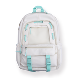 Macaron Color Backpack - White - Stationery Pal