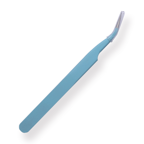 Macaron Curved Pointed Tweezer - Blue