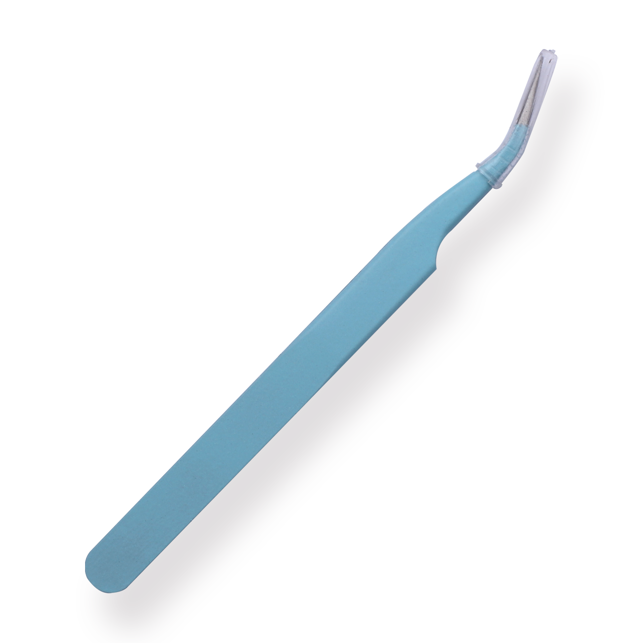 Macaron Curved Pointed Tweezer - Blue