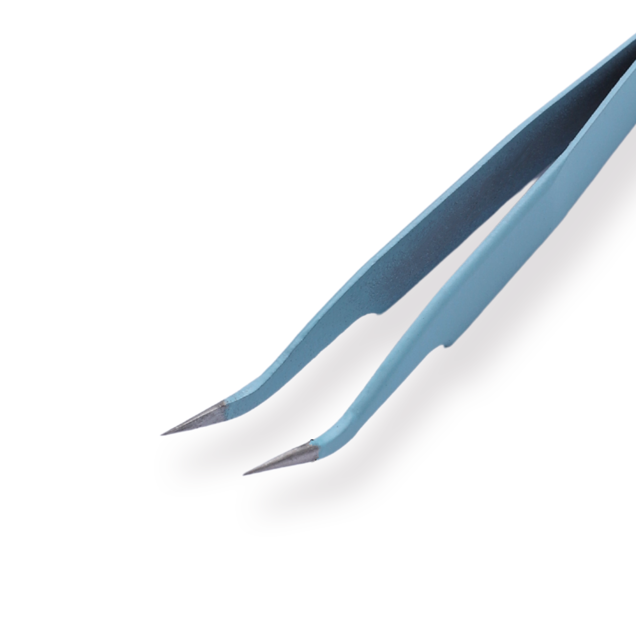 Macaron Curved Pointed Tweezer - Blue