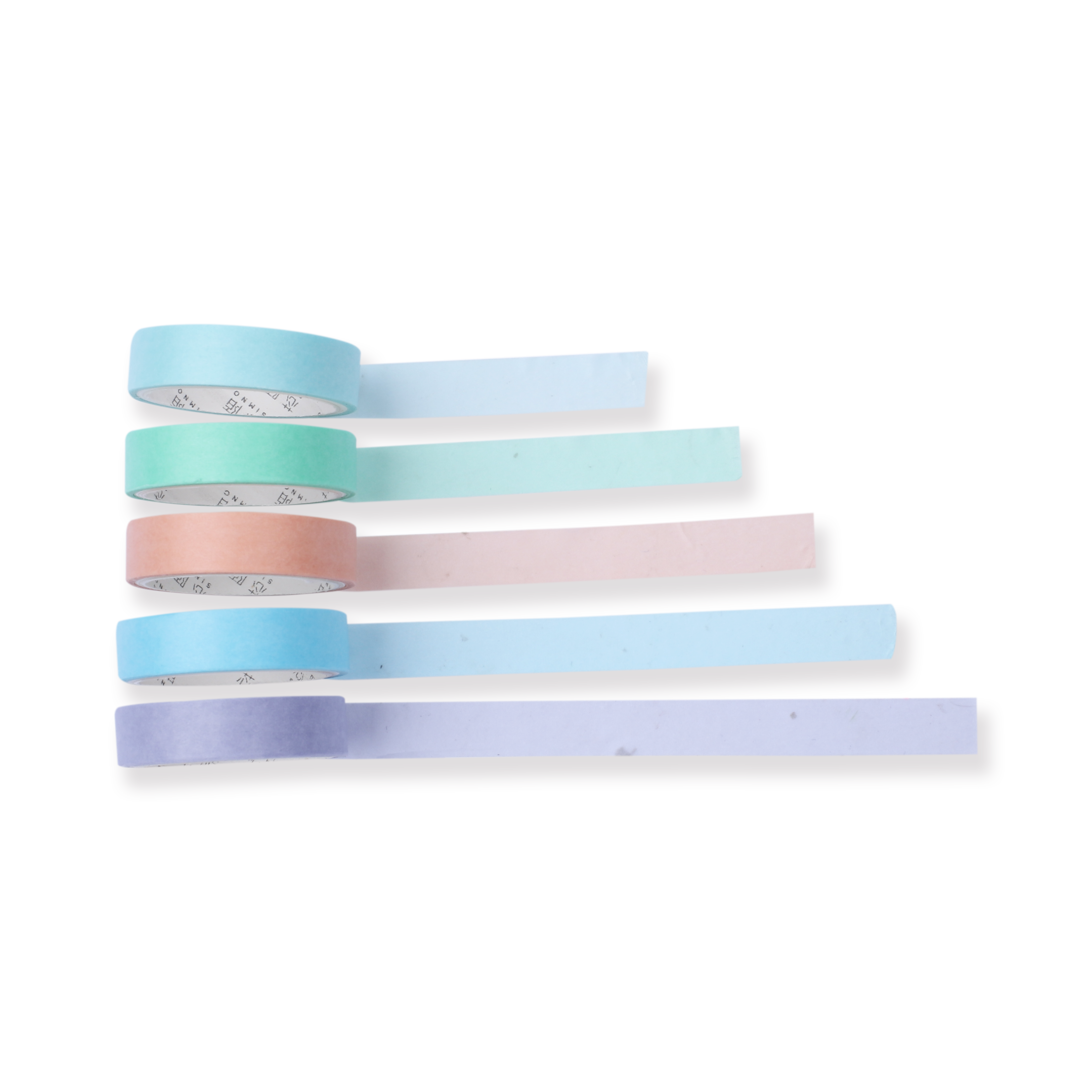 Macaron Pure Color Washi Tape - 5er-Set - Kalte Farbe
