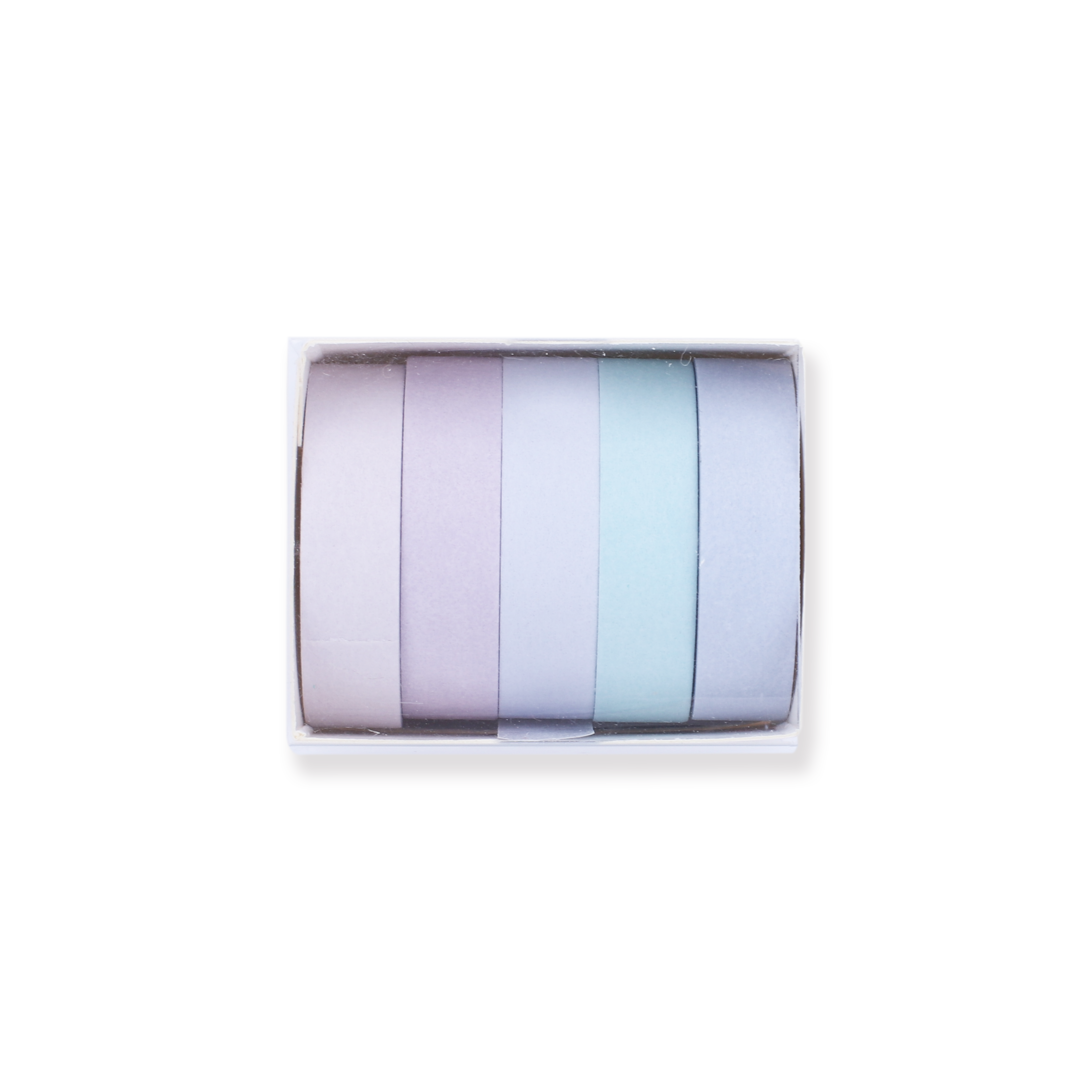 Macaron Pure Color Washi Tape - Set of 5 - Lilac