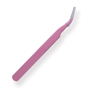 Macaron Curved Pointed Tweezer - Pink