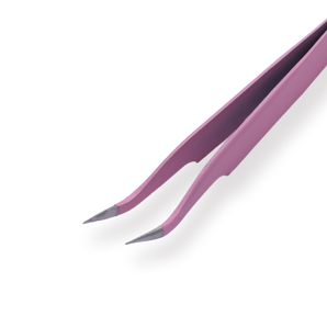 Macaron Curved Pointed Tweezer - Pink