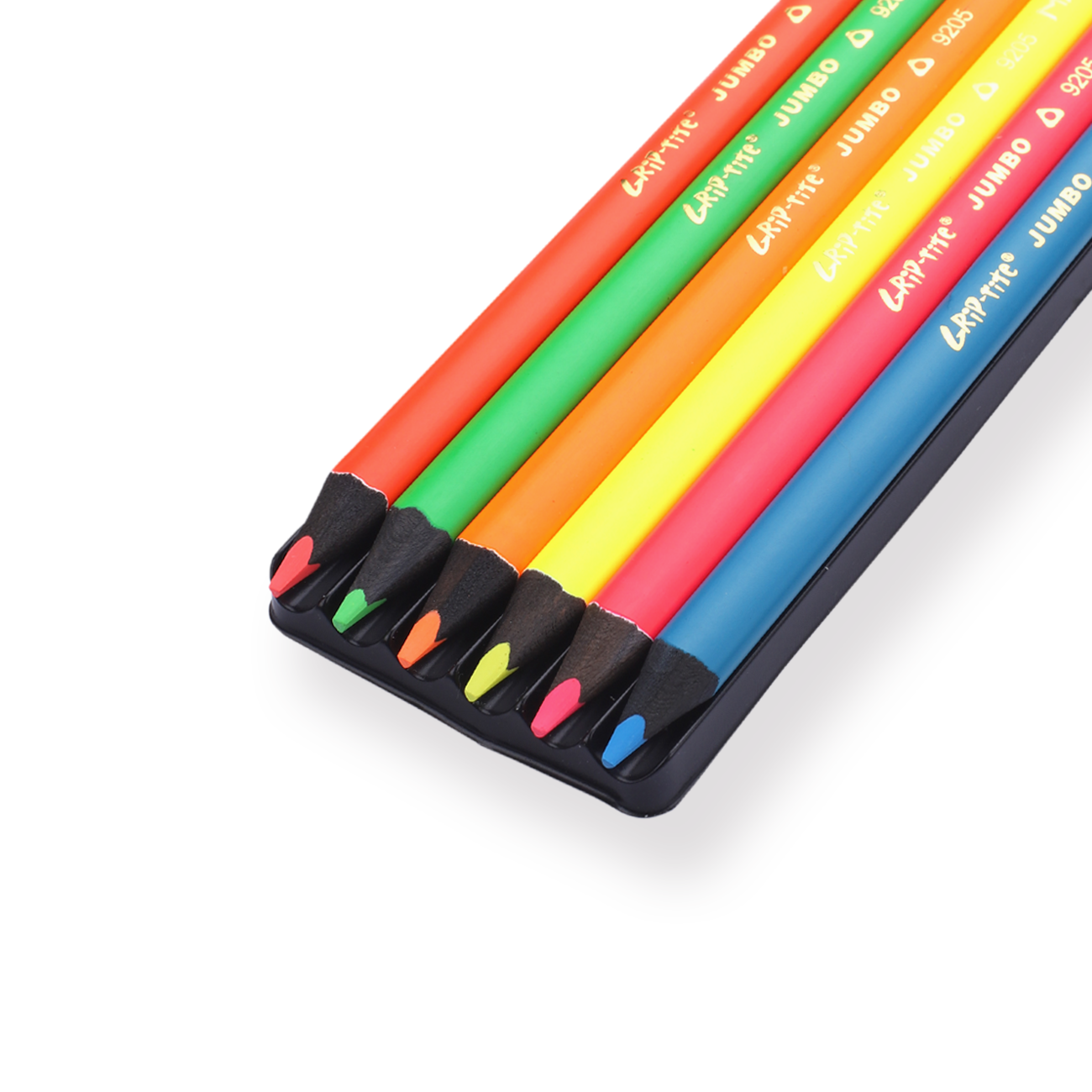 Ooly Jumbo Brights Neon Colored Pencils - Set of 6