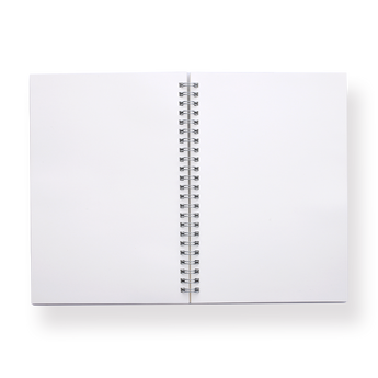 Matte Cover Spiral Notebook - A5 - Blank - Stationery Pal