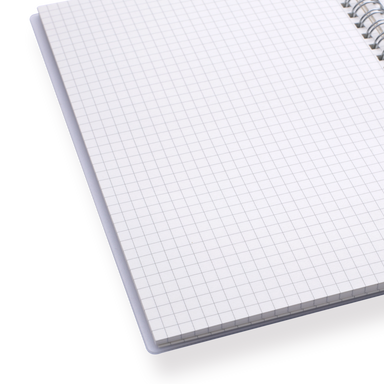 Matte Cover Spiral Notebook - A5 - Grid - Stationery Pal