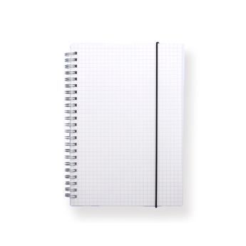 Matte Cover Spiral Notebook - A5 - Grid - Stationery Pal