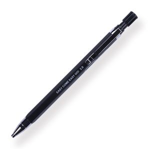 Mechanical Pencil with Built-in Sharpener - 2.0 mm - Black - Stationery Pal