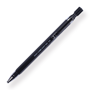 Mechanical Pencil with Built-in Sharpener - 2.0 mm - Black - Stationery Pal