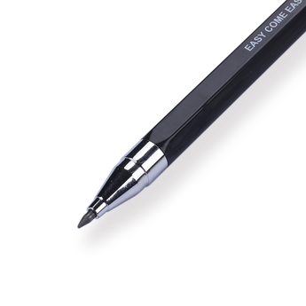 Mechanical Pencil with Built-in Sharpener - 2.0 mm - Black - Stationery Pal