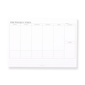 Memo Notepad - The Weekly - Stationery Pal