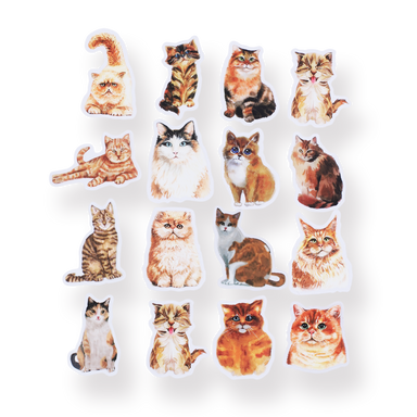 Meow Stickers - Orange Tabby - Stationery Pal