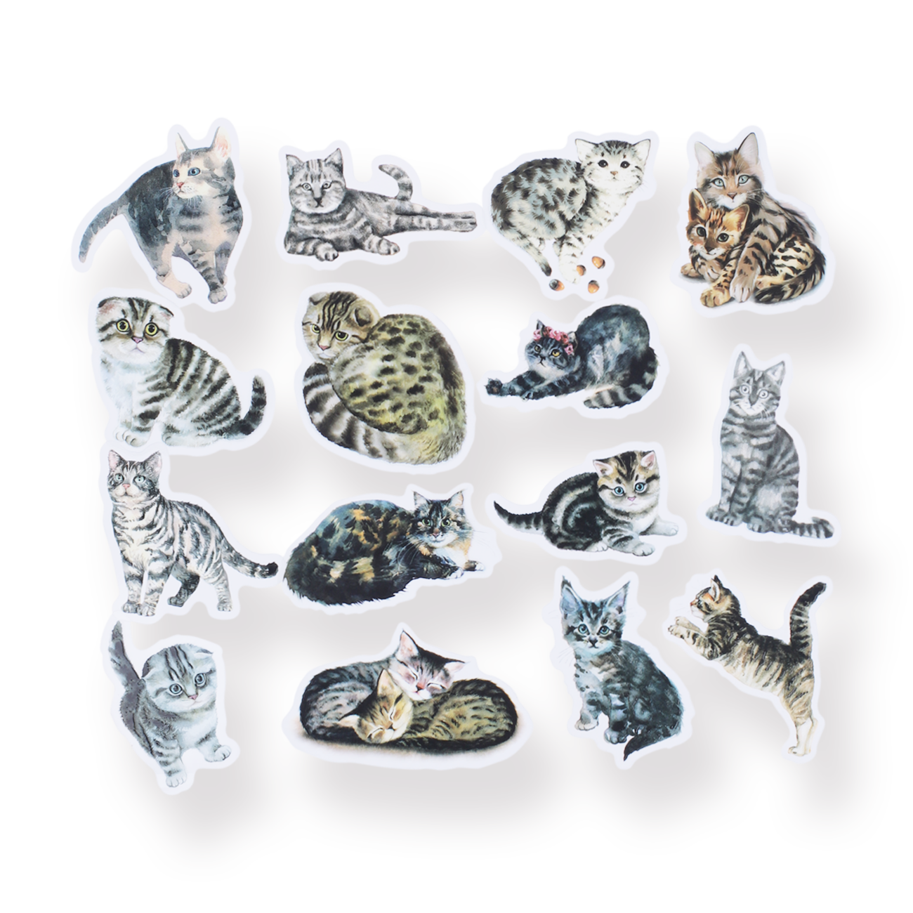 Meow Stickers - Tabby - Stationery Pal