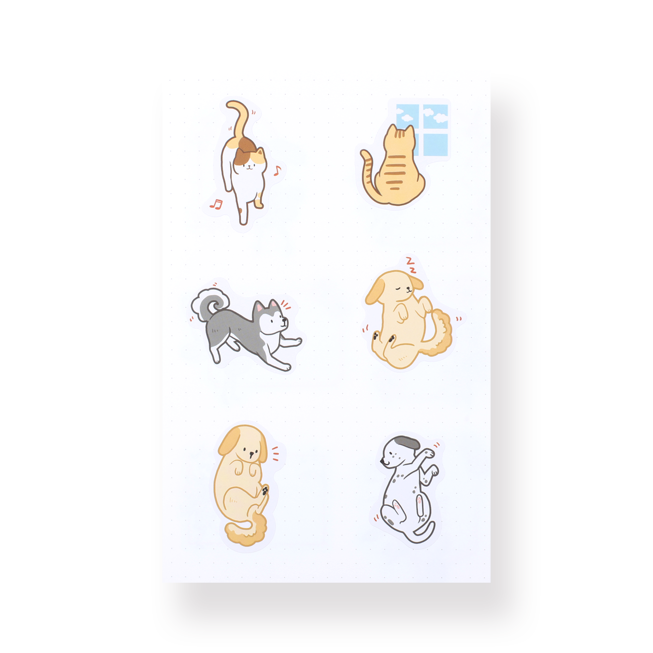 Meow & Woof Stickers - Stationery Pal