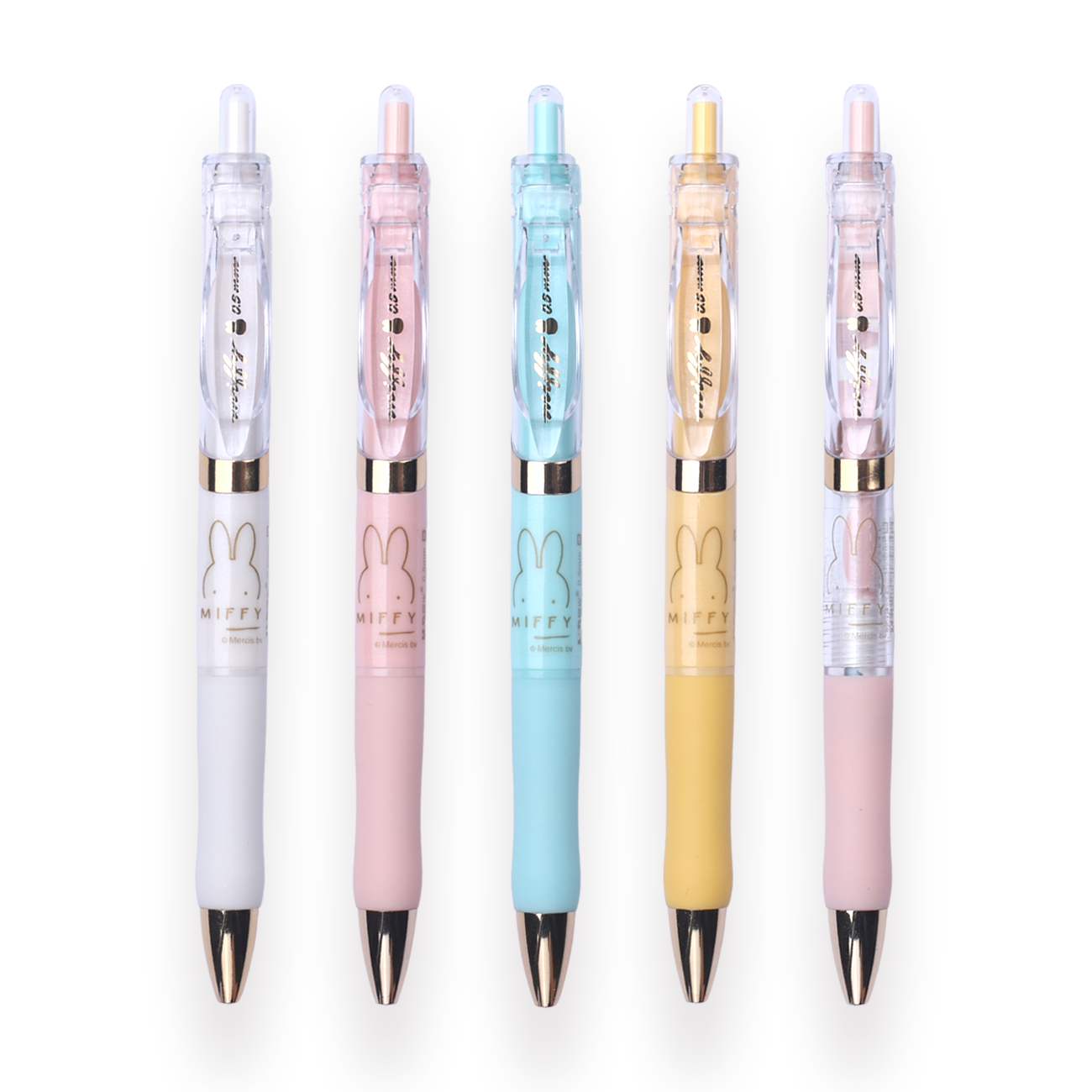 Miffy Macaroon Limited Edition Gel Pen - Set of 5 - Stationery Pal