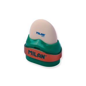 Milan Capsule Sharpener + Eraser Copper - Green