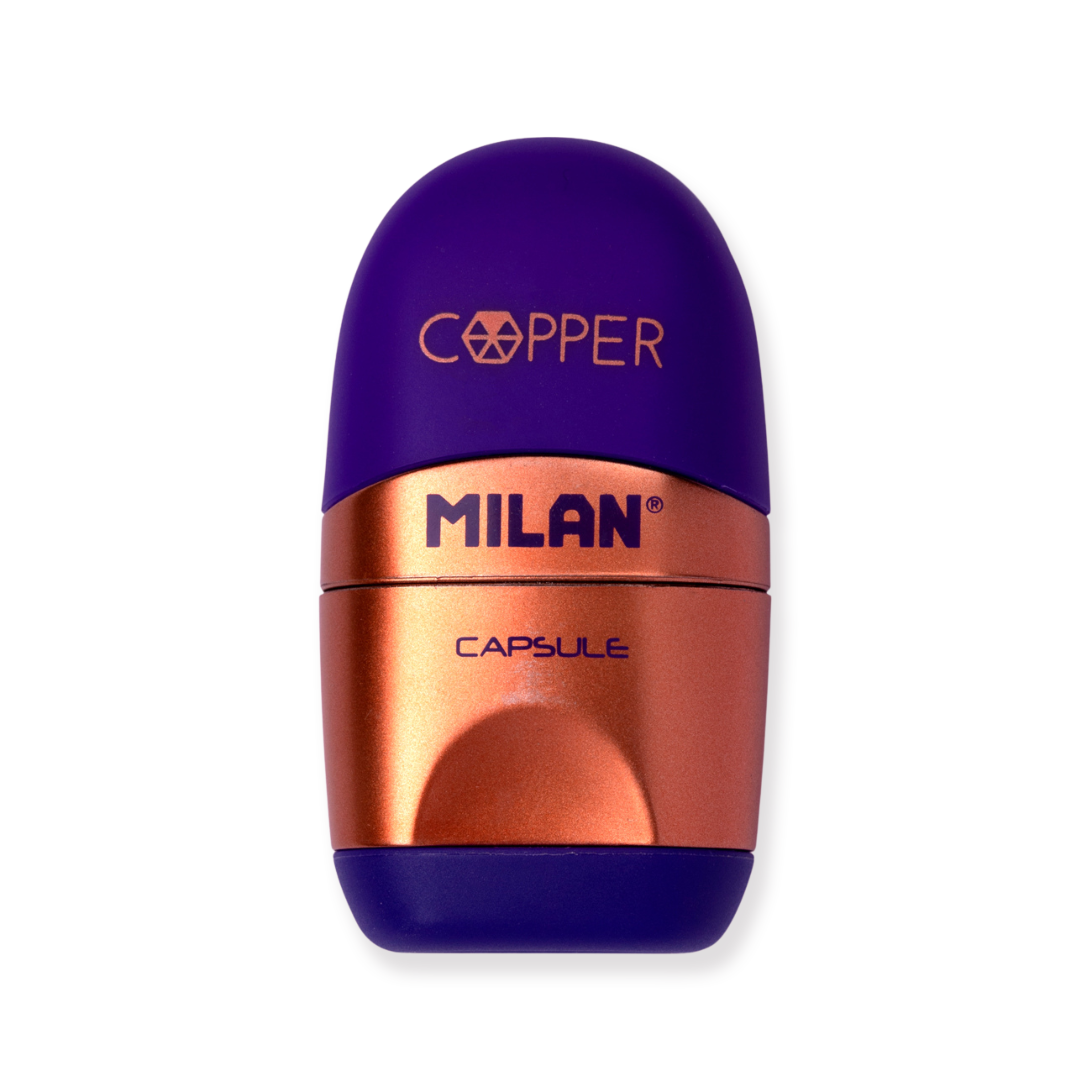 Milan Kapselspitzer + Radiergummi Kupfer - Flieder