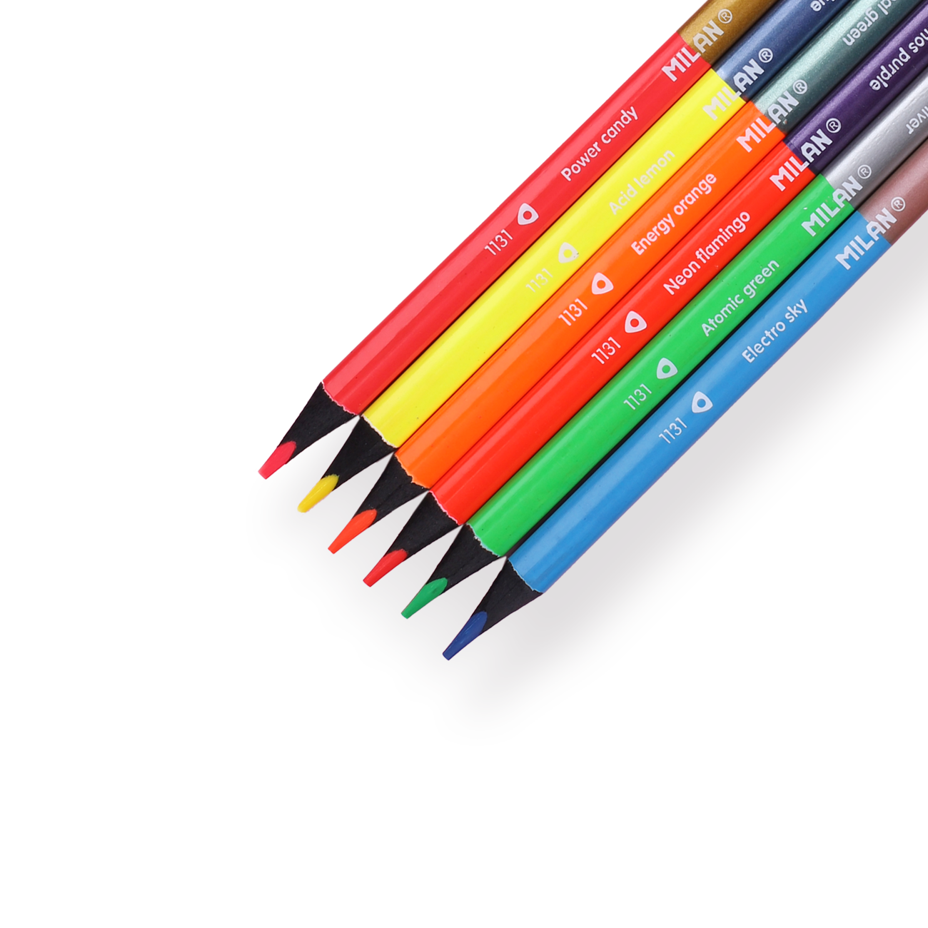 Neon Colored Pencil Set with Pencil Sharpener