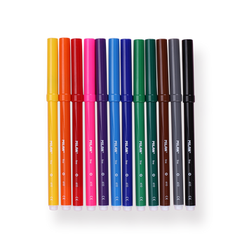 Milan Fibre Pens - Set of 12 - Stationery Pal