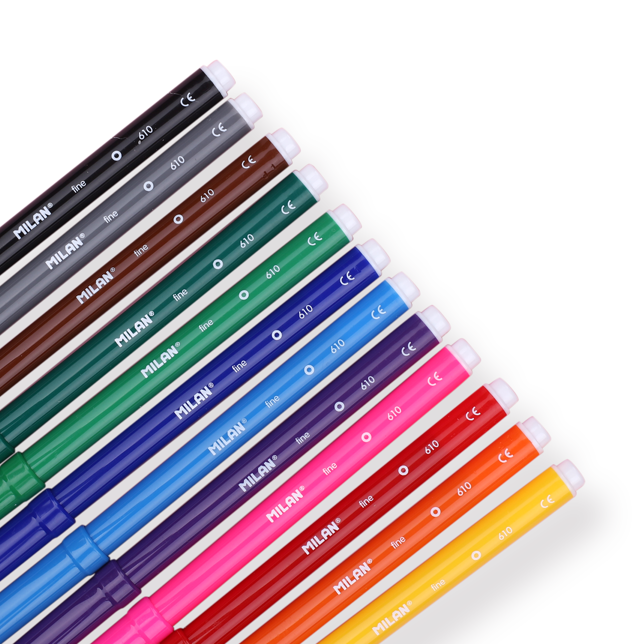 Milan Fibre Pens - Set of 12 - Stationery Pal