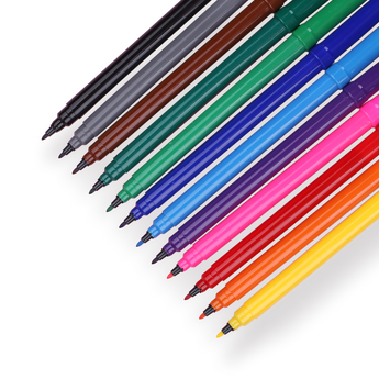 Milan Fibre Pens - Set of 12 - Stationery Pal