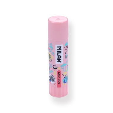 Milan Glue Stick - Peacock Series - Pink - Stationery Pal