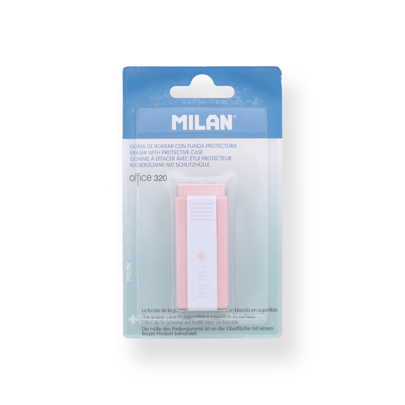 Milan Office 320 Eraser with Cover + Edition series - Stationery Pal