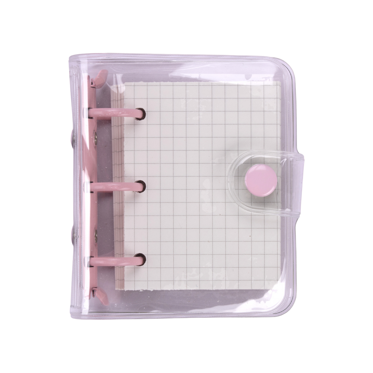 Mini Notepad Grid Mini Grid Notebook - Pink — Stationery Pal