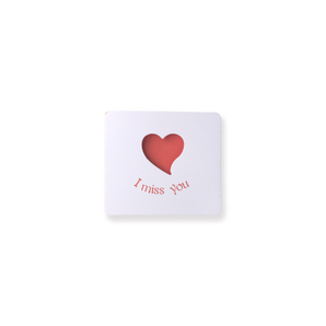 Mini Hollow Out Greeting Card - Heart - Stationery Pal