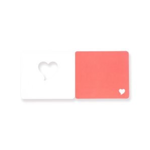 Mini Hollow Out Greeting Card - Heart - Stationery Pal