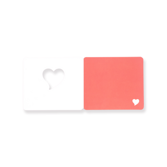 Mini Hollow Out Greeting Card - Heart - Stationery Pal