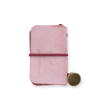 Mini Leather Notebook - Pink - Stationery Pal